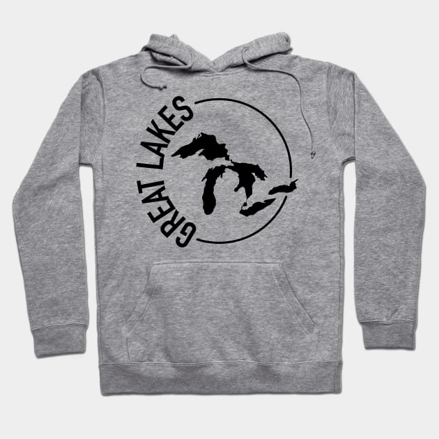 The Great Lakes Midwest USA Hoodie by KevinWillms1